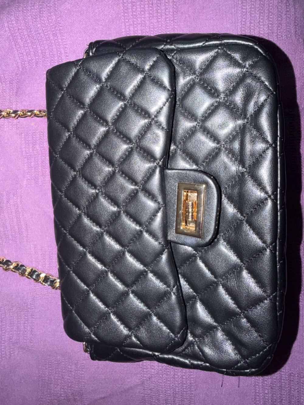 Quilted black bag - Picture 2 of 5